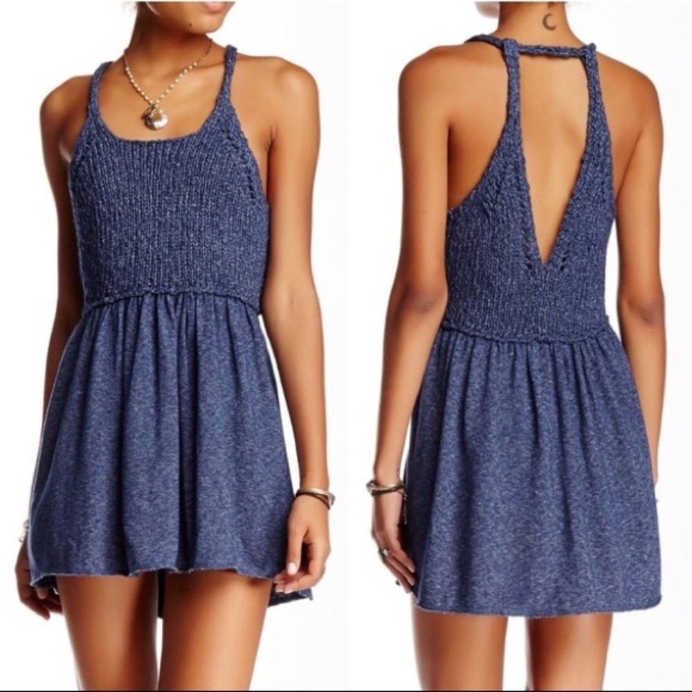 NWT Free People Navy Tunic - Picture 1 of 4